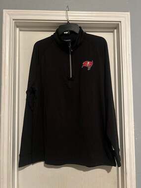 Tampa Bay Buccaneers Cutter & Buck Traverse Half-Zip Pullover